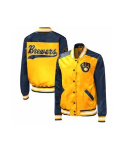 Yellow Satin Jacket With Full Black Sleeve And Shoulder