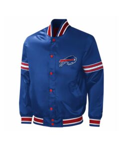 Alternative view of Royal Blue Satin Varsity Jacket