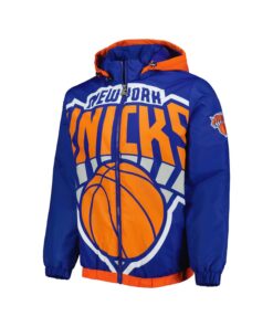 Alternative view of Dark Blue Jacket With Orange Hooded