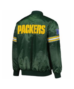 Alternative view of Green Satin Varsity Jacket Wholesale