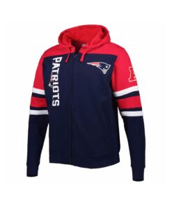 Alternative view of Dark Navy Blue Jacket With Red Hooded