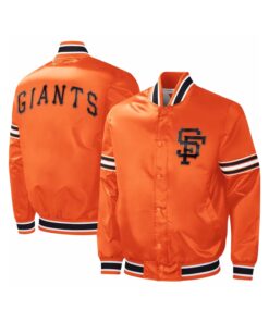 Custom Wholesale Orange Varsity Satin Jacket