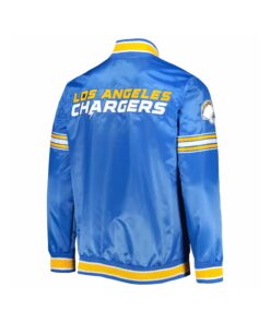 Royal Blue Satin Jacket With Front And Back Patches 6