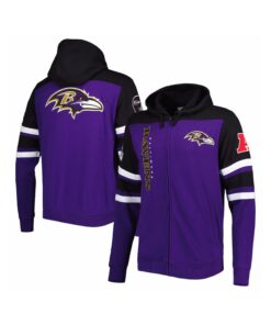 Purple Jacket With Custom Black Hooded