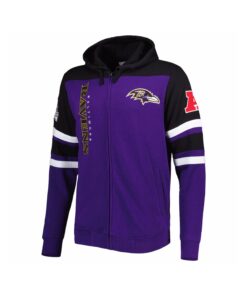 Purple Jacket With Custom Black Hooded 6