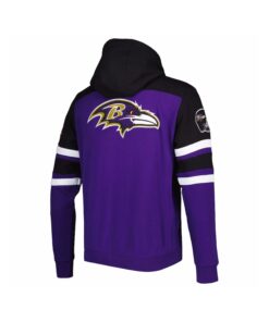 Alternative view of Purple Jacket With Custom Black Hooded