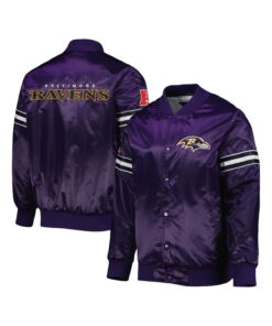 Custom Wholesale Purple Satin Varsity Jacket