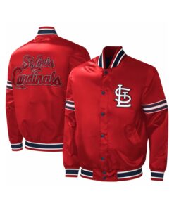 Custom Lightweight Red Varsity Satin Jacket with Chenille patch