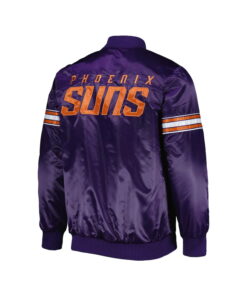 Custom Wholesale Lightweight Purple Satin Varsity Jacket 6