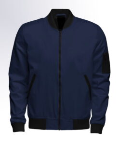 Navy Blue Bomber Jacket