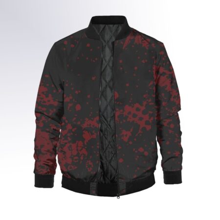 Red And Black Bomber Jacket