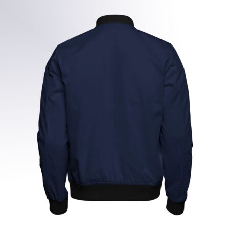 Alternative view of Navy Blue Bomber Jacket