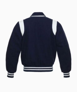 Alternative view of Byron Collar Letterman Varsity Baseball Jacket