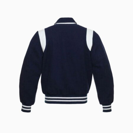 Alternative view of Byron Collar Letterman Varsity Baseball Jacket