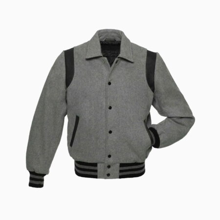 Byron Collar Letterman Varsity Baseball Jacket