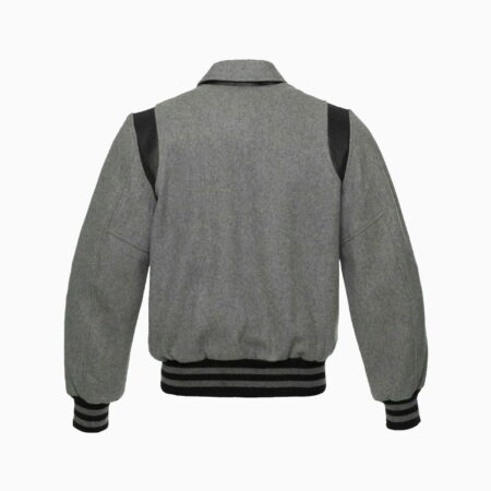 Alternative view of Byron Collar Letterman Varsity Baseball Jacket