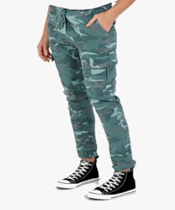 New Green Stretch Women's Plain Magic Floral Trousers Casual Joggers