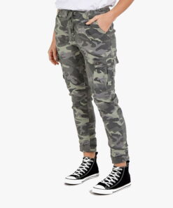 Khaki colour Women Leopard Print Casual Magic Stretchy Trousers Joggers Pants