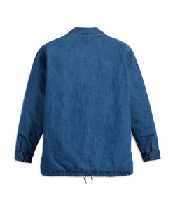 Alternative view of Coaches Jacket Stone Washed Relaxed Fit Denim Coach Lightly Quilt