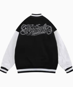Embroidered Chenille Patches Wool Body Leather Sleeves Letterman Baseball College light blue Varsity Jacket 5 Embroidered Chenille Patches Wool Body Leather Sleeves Letterman Baseball College light blue Varsity Jacket - Image 2