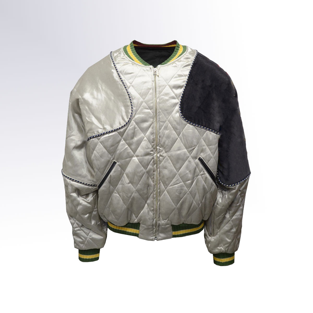 GREY BOMBER JACKET 1 GREY BOMBER JACKET