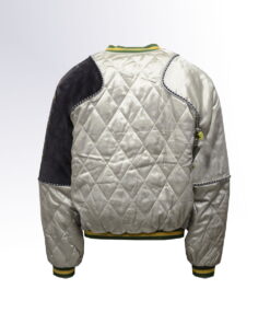 Alternative view of GREY BOMBER JACKET