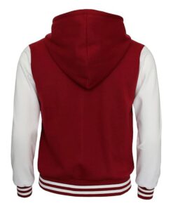 Alternative view of Hoodie Baseball Jacket Varsity Baseball Jacket Cotton Letterman Jacket