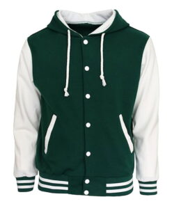Hoodie Baseball Jacket Varsity Baseball Jacket Cotton Letterman Jacket