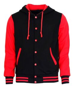 Hoodie Baseball Jacket Varsity Baseball Jacket Cotton Letterman Jacket