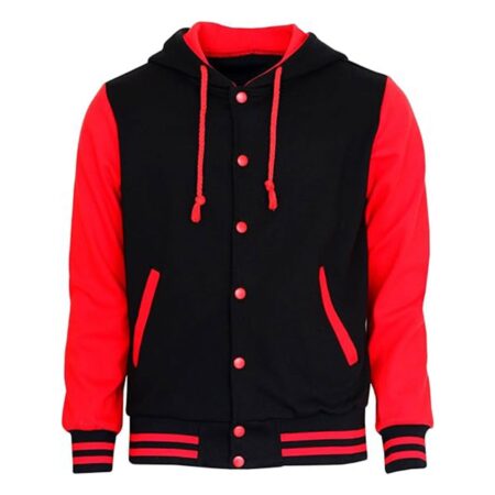 Hoodie Baseball Jacket Varsity Baseball Jacket Cotton Letterman Jacket
