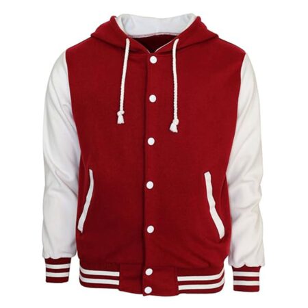 Hoodie Baseball Jacket Varsity Baseball Jacket Cotton Letterman Jacket