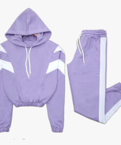 Lilac Striped sweat Suit 920
