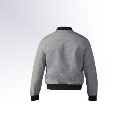 Alternative view of Lou Mens Lightweight Bomber Jacket Color Grey