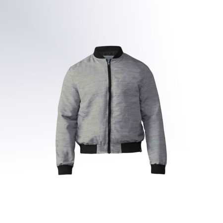 Lou Mens Lightweight Bomber Jacket Color Grey