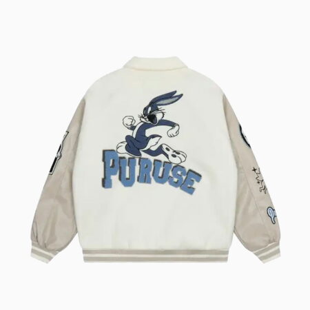 Alternative view of Manufacture Vintage Heavyweight Thick Cotton Filled Lined College Jacket Embroidered Men's Varsity Letterman Jacket Custom