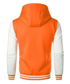 Alternative view of Mens Casual Sports Varsity Jacket Fashion Hooded Letterman Jackets
