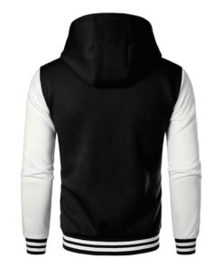 Alternative view of Mens Casual Sports Varsity Jacket Fashion Hooded Letterman Jackets