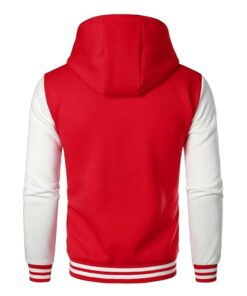 Alternative view of Mens Casual Sports Varsity Jacket Fashion Hooded Letterman Jackets