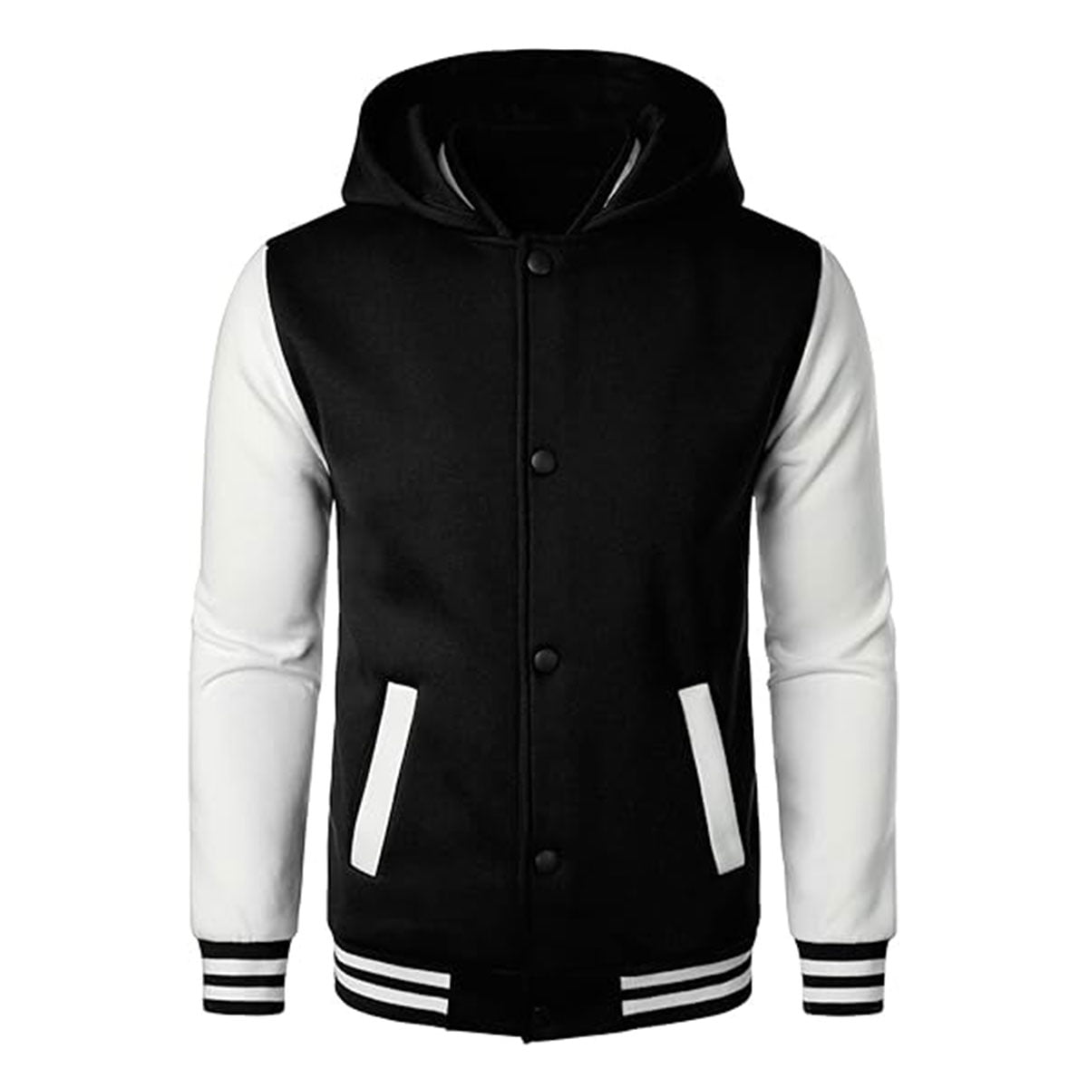 Custom Mens Casual Sports Varsity Jacket Fashion Hooded Letterman