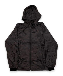 Men's Coach Hooded Black Camo Jacket