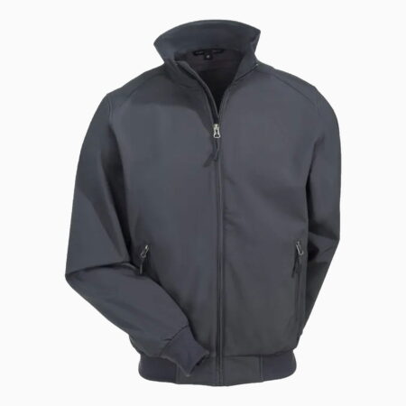 Men's J337 BGY Water-Resistant Battleship Grey Soft Shell Bomber Jacket