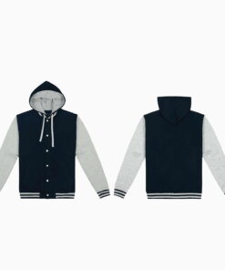Hooded Letterman Jacket 23