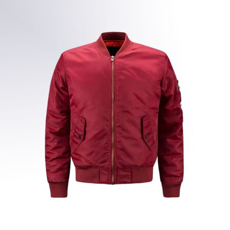 New Fashion Design Men Bomber Jacket Color Red