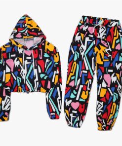 Patterned sweatsuit 906