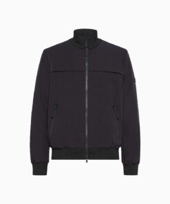 SMOOTH, SOFT-SHELL BOMBER JACKET