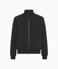 SMOOTH, SOFT-SHELL BOMBER JACKET