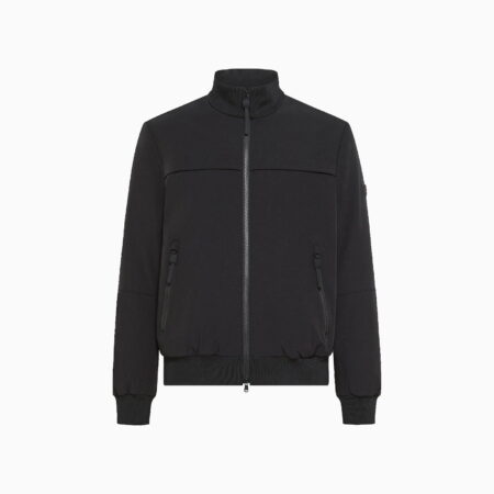 SMOOTH, SOFT-SHELL BOMBER JACKET