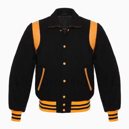 STYLISH BLACK RETRO VARSITY JACKET