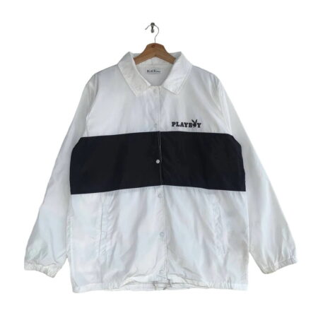 Vintage Playboy Bunny Coach Jacket Vintage Clothing Sportswear 90s Printed Graphic Retro Style Aesthetic Trendy Jacket Streetwear Outfit