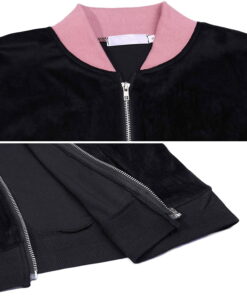 Zipper Jogging Set Long Sleeve with double side striped Stylish women sweat suits 19 Zipper Jogging Set Long Sleeve with double side striped Stylish women sweat suits - Image 9